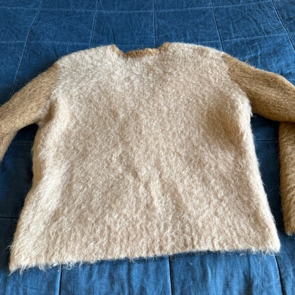 Maje Maldy Mohair Colorblock Cardigan. Size 3 Large - Picture 3 of 10